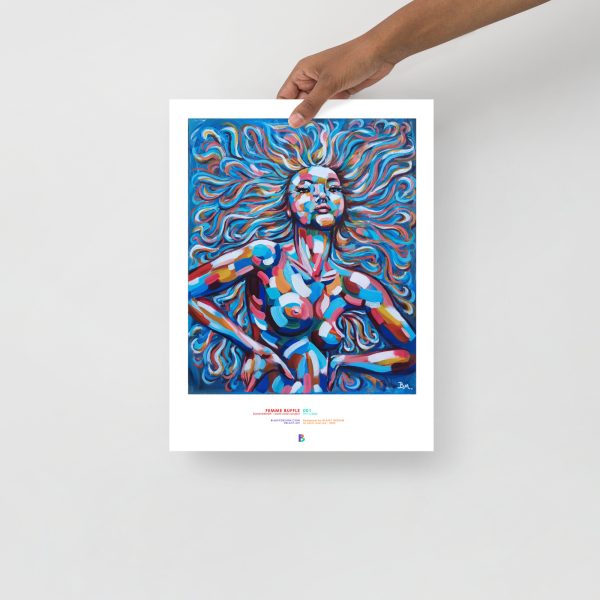 Poster femme buffle